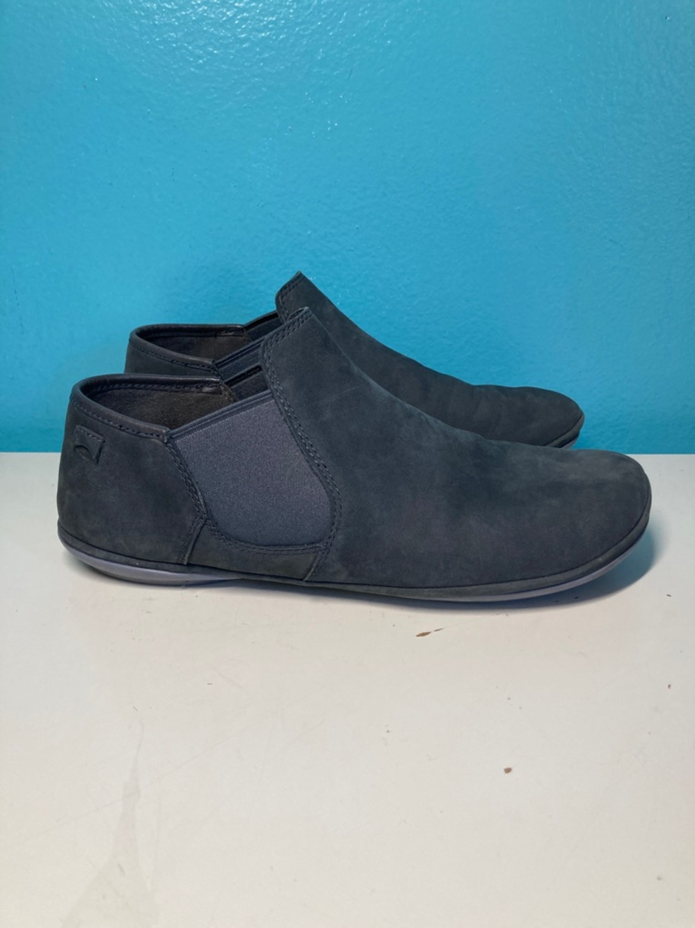 Camper Womens Navy Blue Suede Right Nina Ankle Boot Size 39 US 8.5